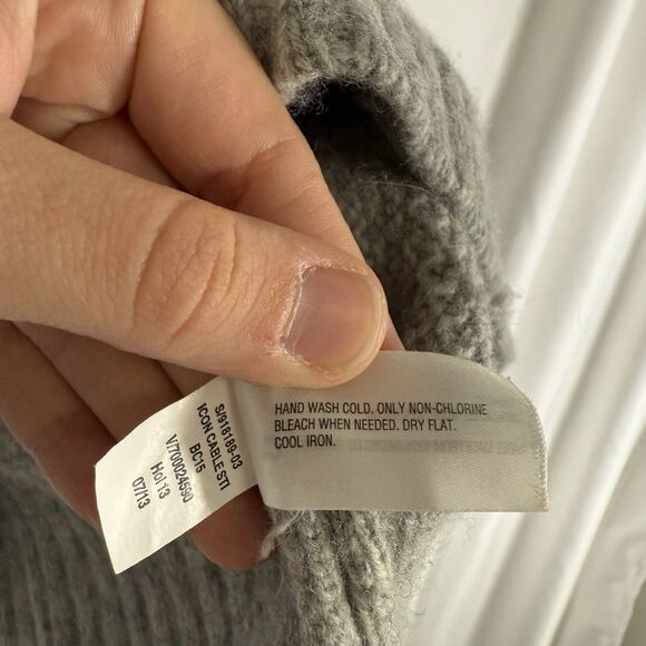 Gap Lambs Wool Blend Sweater Women's Small Cable Knit Turtleneck Pullover - Picture 8 of 11